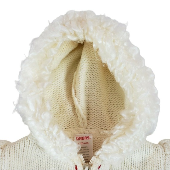 Gymboree Girls 6-12 MOS Hooded Zipper Jacket Warm Cute Peruvian Doll Peru Cotton - Picture 3 of 10